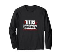 Titolo angosciato Titus Andronicus Shakespeare Tragedy Play Maglia a Manica