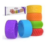 Titolo: Braccialetti Fidget Slap - Sensoriali | 6 pezzi Braccialetti in Silicone Portatile Studente | Giocattolo elastico Casa Classe, Dormitorio, Pendolare, Viaggi, Pi