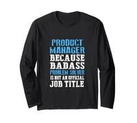 Titolo di Lavoro di Product Manager Problem Solver Divertente Maglia a Manica