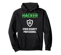 Titolo di lavoro Hacker Cyber Security Professional Shield Hacker Felpa con Cappuccio