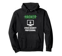 Titolo di lavoro Hacker Cyber Security Professional Shield Hacker Felpa con Cappuccio
