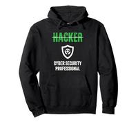 Titolo di lavoro Hacker Cyber Security Professionista Buoni hacker Felpa con Cappuccio