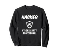 Titolo di lavoro hacker Scudo professionale di sicurezza informatica hacker Felpa