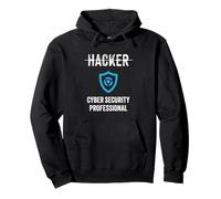 Titolo di lavoro hacker Scudo professionale di sicurezza informatica hacker Felpa con Cappuccio