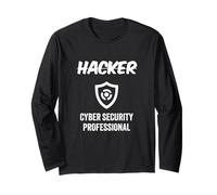 Titolo di lavoro hacker Scudo professionale di sicurezza informatica hacker Maglia a Manica