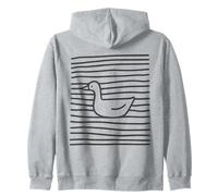 Titolo: Minimalist Goose Floating Line Art Nature Felpa con Cappuccio