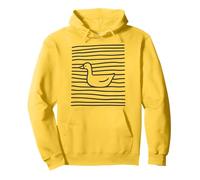 Titolo: Minimalist Goose Floating Line Art Nature Felpa con Cappuccio