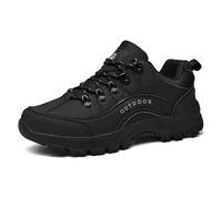 Titolo: Scarpe da Trekking in Pelle da Uomo, Scarponi da Trekking for Esterni con Suola in Gomma for Passeggiate sui sentieri(Black,39 EU)