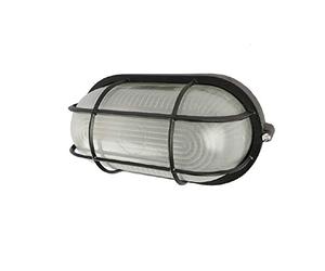 Titolo suggerito: Plafoniera da giardino ovale tartaruga nera IP44 Papillon - cf. scatola