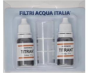Titrant Kit Analisi Durezza Acqua (Gradi Francesi) per Misurare Calcare SET 2 Pezzi