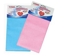 TITTEX Panno in Microfibra per Vetri e Acciaio, 50x50 cm, Pulizia impeccabile Senza aloni, Ideali per finestre, specchi, Piano Cottura in Acciaio, schermi TV e PC, superfici Bagno e Cucina. 1 Pezzo
