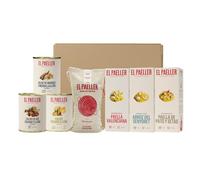 Título: EL PAELLER - Cesto Regalo Alimentari- Kit Degustazione El Paeller - Include Pack Paella Valenciana, Pack Arroz del Senyoret, Pack Anatra e Funghi, Tre Brodi a Legna e Riso D.O Valencia.