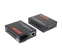 Tityvirnix 2 x 1000 Mbit/s convertitore multimediale esterno Ethernet, ricetrasmettitore in fibra monomodale