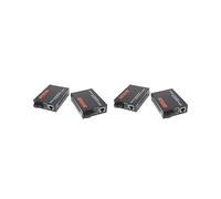 Tityvirnix 2 x 1000 Mbit/s convertitore multimediale esterno Ethernet, ricetrasmettitore in fibra monomodale