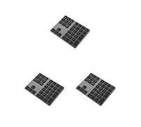 Tityvirnix 3 set Tastiera Numerica con USB Ingresso Digitale Viaggio Alluminio Piccolo Ricevitore Forte Stabilità Liscio Pocket Tastiera Nero edizione commerciale