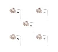 Tityvirnix 5 set di accoppiamento flangia rigida in acciaio galvanizzato ad alta durezza 3-14 mm accoppiamento albero guida motore cuscinetto asse asse 7 mm