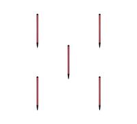 Tityvirnix 5 set Professionale Pratica Penna Capacitiva In Lega di Alluminio Resistivo Punta Dura Matita Stylus Pen Touch Screen Penne Buona Flessibilità Rosso