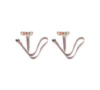 Tityvirnix Set di 2 custodie per computer, pannello frontale, porta audio USB, microfono, cavo per cuffie, 7,3 cm, nero
