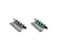 Tityvirnix Set di 2 ventole per computer da 12 V, regolatore hub, 4 poli, 3 poli, regolatore di velocità, 6 set F 9,9 x 5,1 x 3,1 cm