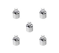 Tityvirnix Set di 5 adattatori riduttori in acciaio da 3/8 a 1/4 1/4 da 1/4 a 3/8 per auto, biciclette, garage, strumenti di riparazione 3/8 fori - 1/4 testa