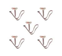 Tityvirnix Set di 5 case per PC, pannello frontale, porta audio USB, microfono, cavo per cuffie, 7,3 cm, nero
