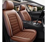 TIUEO Auto Set Coprisedili per 5 Seats Dacia Bigster 2025 Pelle Impermeabile e Antiscivolo Traspirante Copri Sedile Auto Coprisedile Set Protezione Accessori,E-Coffee Style