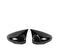 TIUEO Ricambio Specchietti Esterni per Ford Fiesta Mk7 2008-2016 2017 Calotta Specchietto Retrovisore a Sinistra Destra Coperchi a Specchio Laterale Accessori Auto Tuning,1 Pair Glossy Black