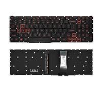Tiugochr Tastiera di ricambio per computer portatile, layout americano, retroilluminazione rossa, per Acer Predator Helios 300 PH315-52 PH315-53 PH317-53 Acer Nitro 5 AN515-43 AN515-54 AN515-55 AN517