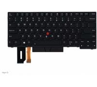 Tiugochr Tastiera di ricambio per computer portatile, layout statunitense, per Lenovo ThinkPad E480 E490 E495 T480S T490 T495 01YP240 01YN329