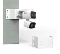 TIUIHU Supporto angolare per TP-Link Tapo C246D/C400 (Kit)/C460/C236/C216/C217/C113 telecamera di sorveglianza esterna, supporto da parete in alluminio, supporto antiruggine, bianco
