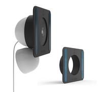 TIUIHU Supporto per fotocamera, supporto per finestra in vetro per Google Nest Cam (interni, con cavo), telecamera di sorveglianza, supporto adesivo (nero)