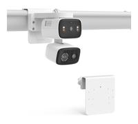 TIUIHU Supporto per grondaia per TP-Link Tapo C246D/C400 (Kit)/C460/C236/C216/C217/C113 telecamera di sorveglianza esterna, supporto in alluminio, antiruggine, bianco