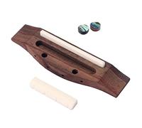 Tiuimk Ukulele Palissandro Bridge Set Bone & Saddle Nut Shell Dot per chitarra a 4 corde