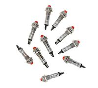 Tiuimk XD8-2 - Spia luminosa da 12 V, 10 pezzi, per elettrodomestici, generatori e circuiti, colore: rosso