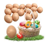Tiuxiu 15 pezzi uova artificiali in plastica per l'artigianato dipingono uova di plastica, pittura fai da te, uovo di Pasqua, imitazione, agricoltura realistica