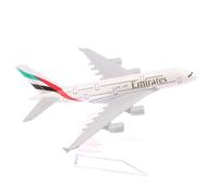 Tiuyii Emirates-A380 - Modello di aereo in scala 1:400, 16 cm di lunghezza, replica di aereo più grande al mondo, decorazione o regalo