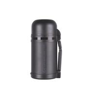 TiV Widemouth Vacuum Flask, 1 Litre, Dark Grey
