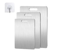 Tivano Titanium Cutting Boards for Kitchen - 2025 Double-Sided Non-Slip Board, Food-Grade Titanium Design for Meat Vegetables Fruits, Dishwasher Safe & Scratch-Resistant (11.41 * 7.87 in)