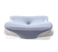 Tivezlor Cuscini cervicali per Il Collo, Cuscini ergonomici, Cuscini di Supporto cervicale in Memory Foam per Dormire, Sollievo dal Dolore alle Spalle, Cuscino Sagomato per Il Lato,Blu