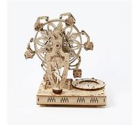 Tivezlor Puzzle 3D in Legno per Adulti, Ruota panoramica con Kit di modellismo Musicale, Giocattolo Creativo Fai da Te per Regali di Natale/Compleanno, 216 Pezzi