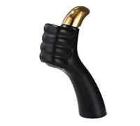 Tivezlor Rubinetto per bagno - Miscelatore per lavabo, moderno rubinetto creativo a forma di pollice, ottone, una maniglia, un foro, rubinetto per lavabo del bagno,Black gold