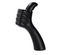 Tivezlor Rubinetto per bagno - Miscelatore per lavabo, moderno rubinetto creativo a forma di pollice, ottone, una maniglia, un foro, rubinetto per lavabo del bagno,Nero