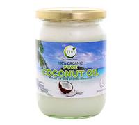 TIVI Organic Refined & Odourless Coconut Oil Glass Jar of 500 ml for Hair / Skin / Body / Cooking /Baking and Gluten Free, Vegetarian, Vegan New Design