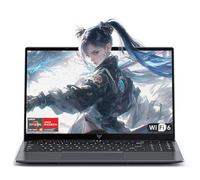 Tivique PC Portatile 15.6" FHD 1920x1080,Ryzen 5 7430U Processore Fino a 4.3GHz Gaming Laptop 16GB RAM DDR4 * 2.512GB M.2 SSD Laptop,BT5.0, USB3.2,HDMI,Type-C,54.7 Wh Batteria,WiFi 6.0