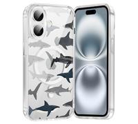 Tivkofk Custodia magnetica carina per iPhone 16 da 6,1 pollici, compatibile con Magsafe Girly modello estetico balena marine Life design per ragazze e donne, custodia protettiva antiurto in silicone
