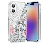Tivkofk Custodia magnetica carina per iPhone 17 da 6,3 pollici, compatibile con Magsafe Girly modello estetico balena marine Life design per ragazze e donne, custodia protettiva antiurto in silicone
