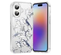 Tivkofk Custodia magnetica carina per iPhone 17 da 6,3 pollici, compatibile con Magsafe Girly modello estetico balena marine Life design per ragazze donne, custodia protettiva antiurto in silicone