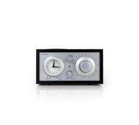 Tivoli Audio Modello Three Bluetooth Clock Radio con porte di ricarica USB A e USB-C (Black Ash/Silver)