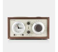 Tivoli Audio Modello Three Bluetooth Clock Radio con porte di ricarica USB A e USB-C (Walnut/Beige)