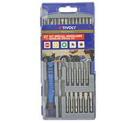 TIVOLY 11501570025 - Set di 27 punte per avvitamento di precisione, esagonali, 4 mm
